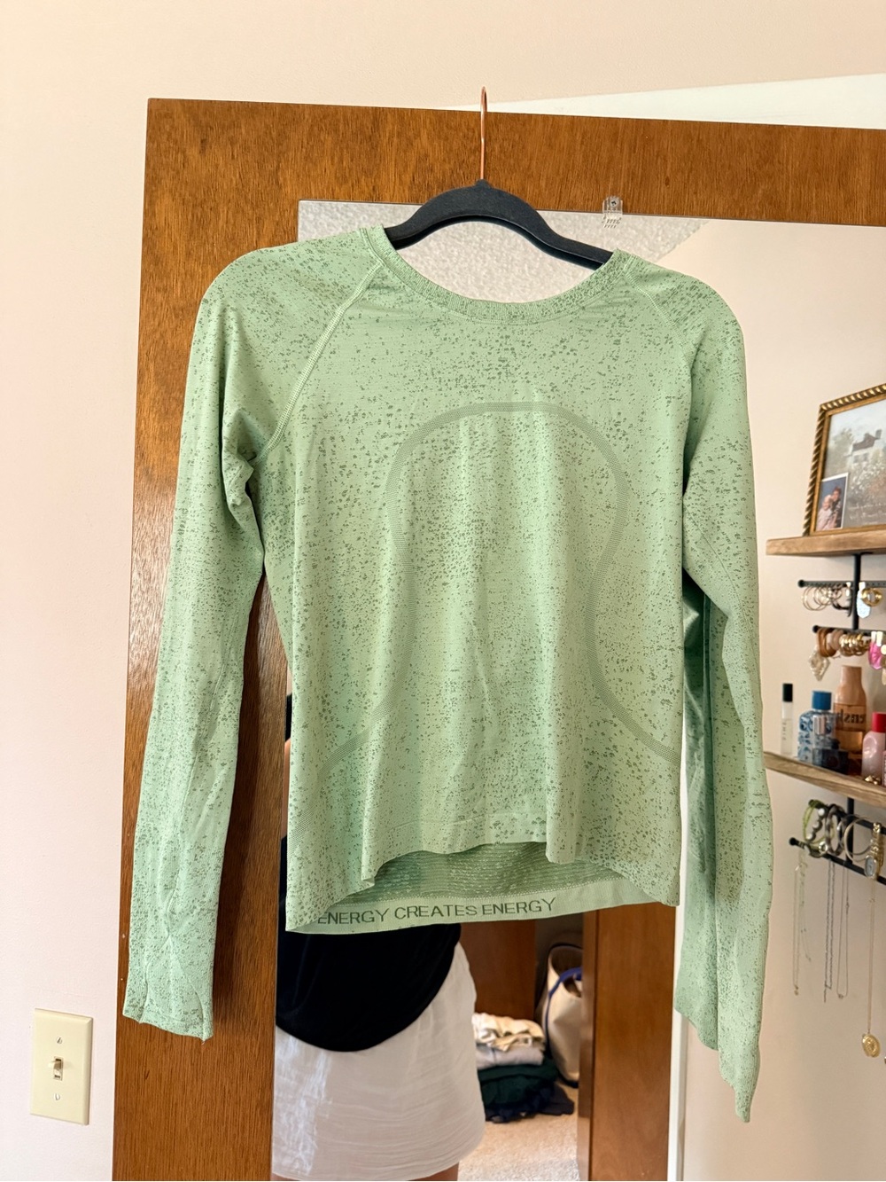 Lululemon Swiftly Tech Long Sleeve Shirt 2.0 in Distorted Noise Creamy Mint